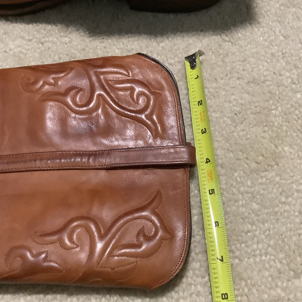 Lucchese Vintage Honey Rose Tall Leather Boots Size 11 - Picture 7 of 16